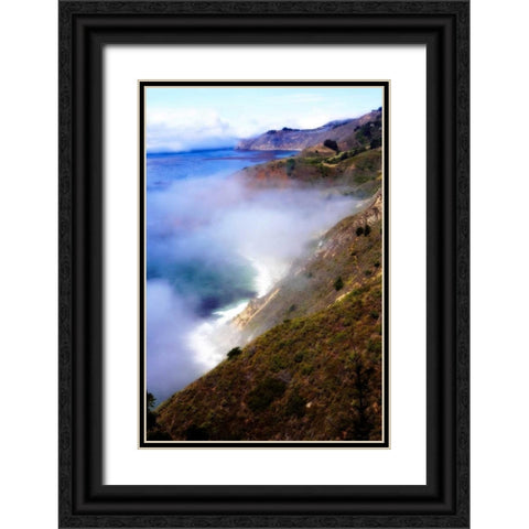 California Coast I Black Ornate Wood Framed Art Print with Double Matting by Hausenflock, Alan