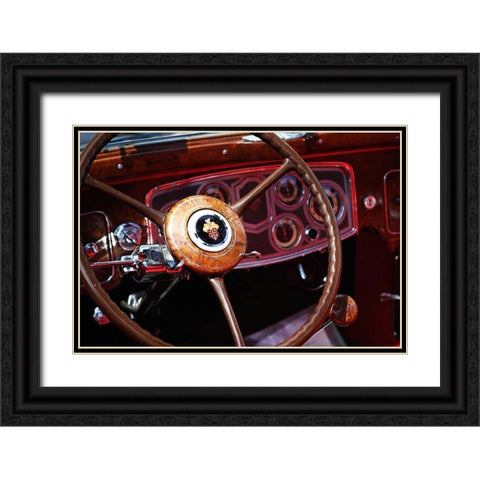 Classic Dash I Black Ornate Wood Framed Art Print with Double Matting by Hausenflock, Alan