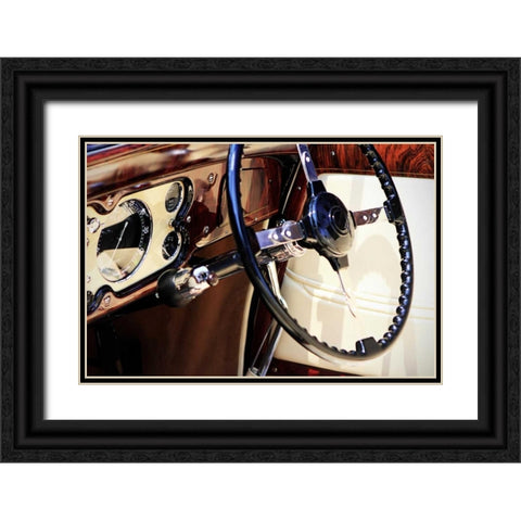Classic Dash II Black Ornate Wood Framed Art Print with Double Matting by Hausenflock, Alan