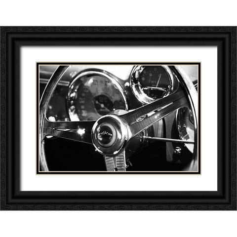 Classic Dash IV Black Ornate Wood Framed Art Print with Double Matting by Hausenflock, Alan