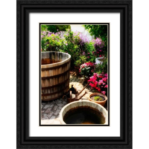 The Garden Nook II Black Ornate Wood Framed Art Print with Double Matting by Hausenflock, Alan