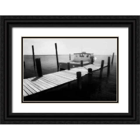 Waiting on the Fog II Black Ornate Wood Framed Art Print with Double Matting by Hausenflock, Alan