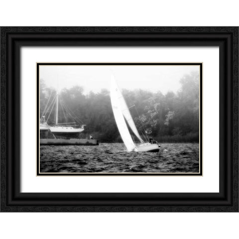 In the Channel II Black Ornate Wood Framed Art Print with Double Matting by Hausenflock, Alan