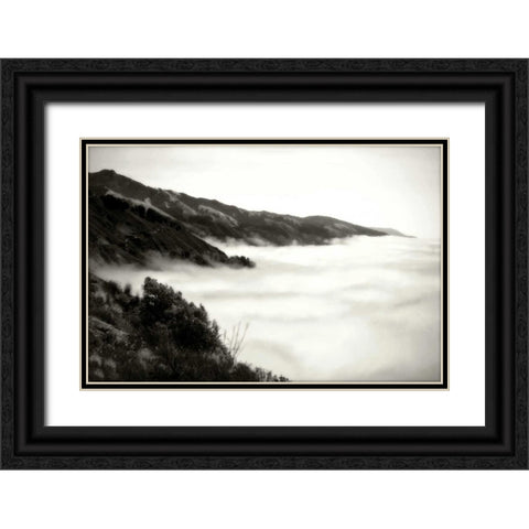 Pacific Fog I Black Ornate Wood Framed Art Print with Double Matting by Hausenflock, Alan