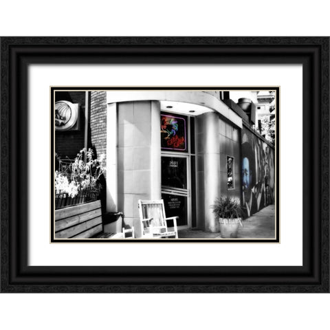 Neighborhood Diner IV Black Ornate Wood Framed Art Print with Double Matting by Hausenflock, Alan