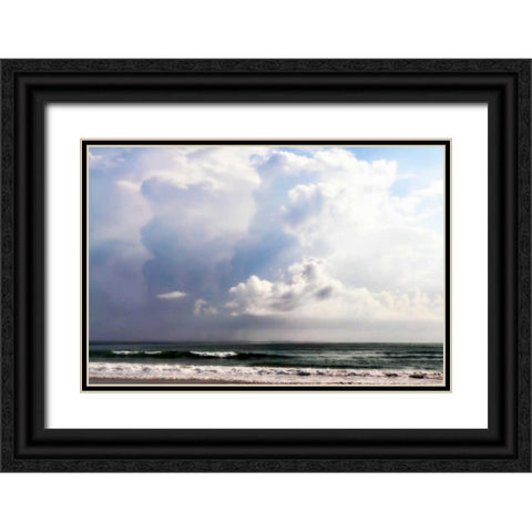 Ocean Storm I Black Ornate Wood Framed Art Print with Double Matting by Hausenflock, Alan