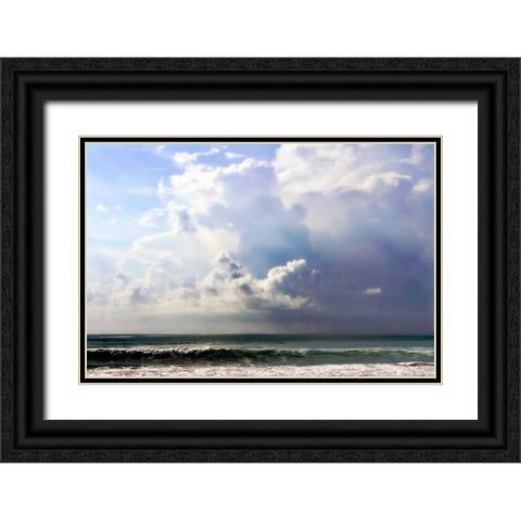 Ocean Storm II Black Ornate Wood Framed Art Print with Double Matting by Hausenflock, Alan