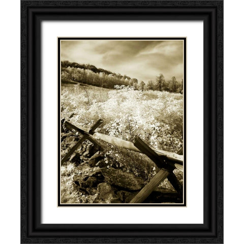 Autumn Ridge I Black Ornate Wood Framed Art Print with Double Matting by Hausenflock, Alan