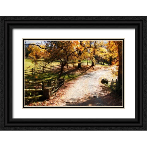 Autumn on Kent Farm II Black Ornate Wood Framed Art Print with Double Matting by Hausenflock, Alan