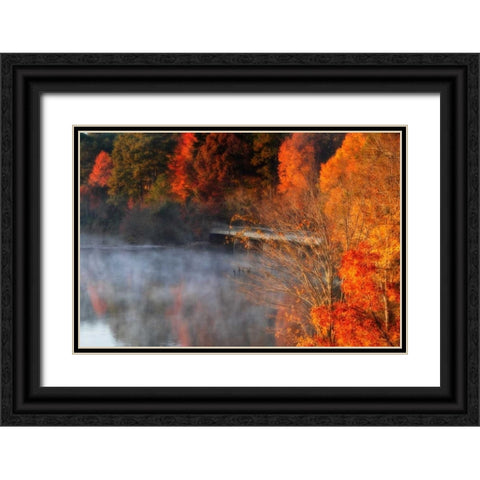 Cold Autumn Morning II Black Ornate Wood Framed Art Print with Double Matting by Hausenflock, Alan