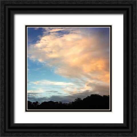 Rainbow Cloud Sq. II Black Ornate Wood Framed Art Print with Double Matting by Hausenflock, Alan