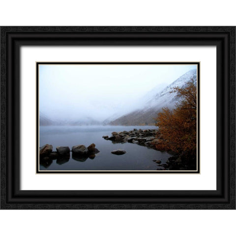Convict Lake II Black Ornate Wood Framed Art Print with Double Matting by Johnson, George