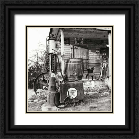 Sautee Store II Black Ornate Wood Framed Art Print with Double Matting by Johnson, George