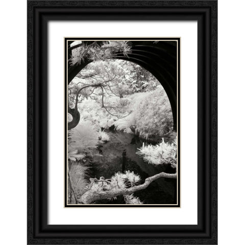 San Francisco Garden IV Black Ornate Wood Framed Art Print with Double Matting by Johnson, George