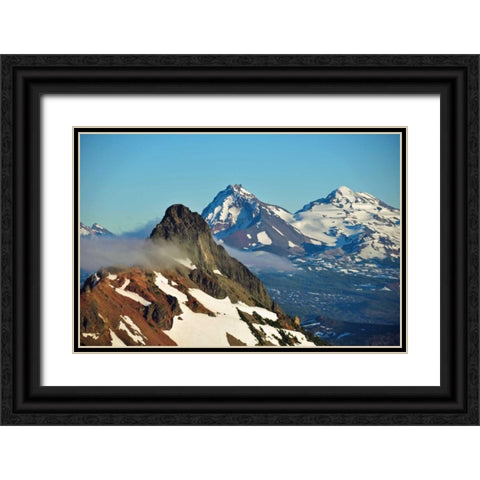 Three Fingered Jack Black Ornate Wood Framed Art Print with Double Matting by Kidd, Brian