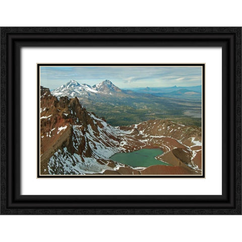 Broken Top Black Ornate Wood Framed Art Print with Double Matting by Kidd, Brian