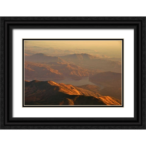 Kern Valley II Black Ornate Wood Framed Art Print with Double Matting by Kidd, Brian