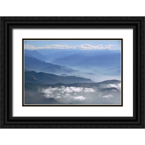 Kern Valley VI Black Ornate Wood Framed Art Print with Double Matting by Kidd, Brian