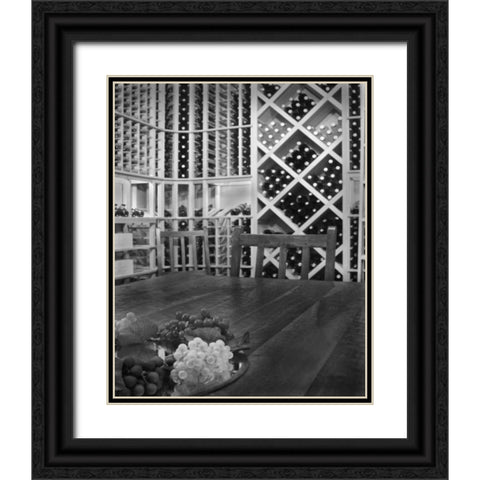 Tasting Room I Black Ornate Wood Framed Art Print with Double Matting by Larson, Scott