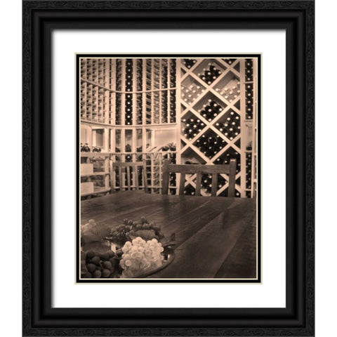 Tasting Room II Black Ornate Wood Framed Art Print with Double Matting by Larson, Scott