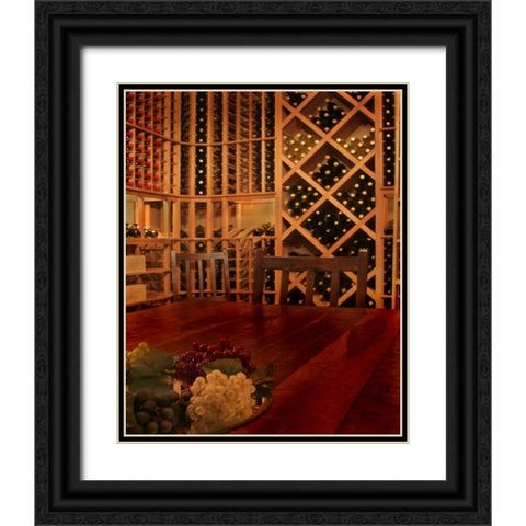 Tasting Room III Black Ornate Wood Framed Art Print with Double Matting by Larson, Scott