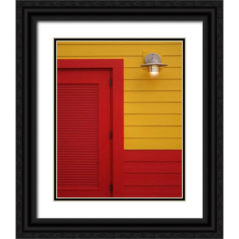 Beach House IV Black Ornate Wood Framed Art Print with Double Matting by Larson, Scott