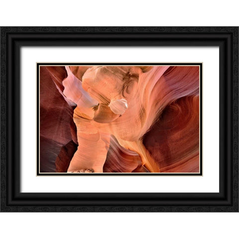 Lower Antelope I Black Ornate Wood Framed Art Print with Double Matting by Malvin, Larry