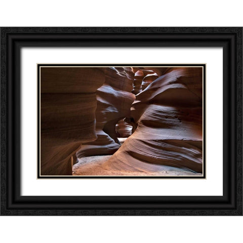 Upper Antelope V Black Ornate Wood Framed Art Print with Double Matting by Malvin, Larry