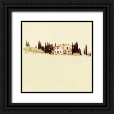 Tuscan Villa I Black Ornate Wood Framed Art Print with Double Matting by Melious, Amy