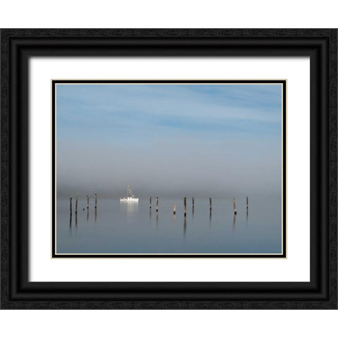 Seabeck Bay I Black Ornate Wood Framed Art Print with Double Matting by Mahan, Kathy