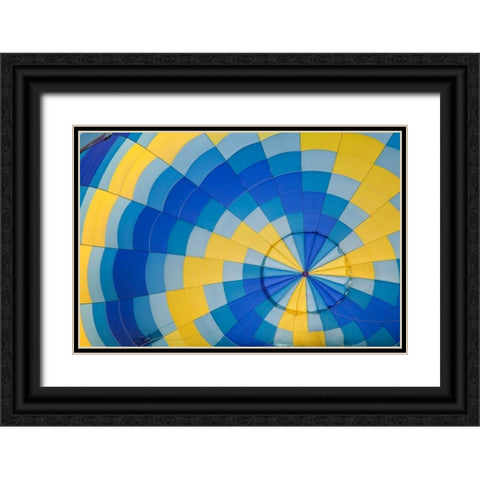 Balloon Festival II Black Ornate Wood Framed Art Print with Double Matting by Mahan, Kathy