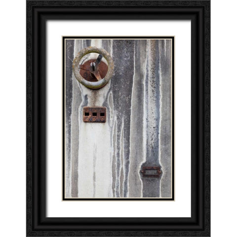 Old Electrical Panel I Black Ornate Wood Framed Art Print with Double Matting by Mahan, Kathy