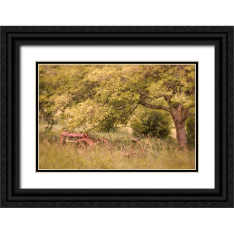 Old Tractor I Black Ornate Wood Framed Art Print with Double Matting by Mahan, Kathy