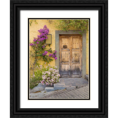 Doorway in Mexico I Black Ornate Wood Framed Art Print with Double Matting by Mahan, Kathy