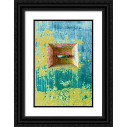 Abstract Paint II Black Ornate Wood Framed Art Print with Double Matting by Mahan, Kathy