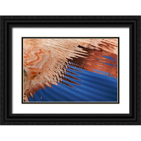 Boat Wake II Black Ornate Wood Framed Art Print with Double Matting by Mahan, Kathy