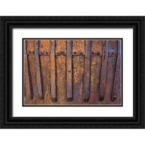 Mining Equipment I Black Ornate Wood Framed Art Print with Double Matting by Mahan, Kathy