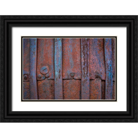 Mining Equipment II Black Ornate Wood Framed Art Print with Double Matting by Mahan, Kathy