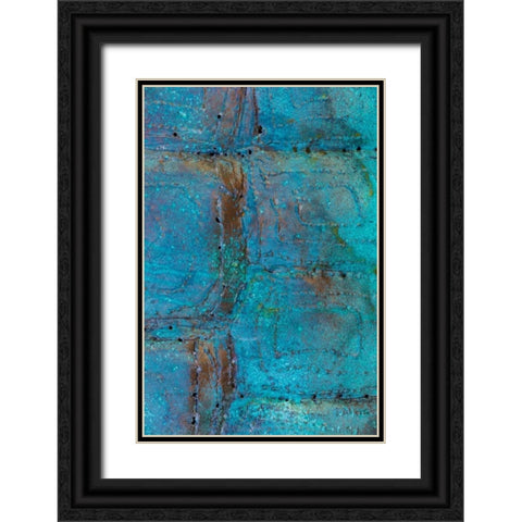 Sculptural Metal III Black Ornate Wood Framed Art Print with Double Matting by Mahan, Kathy