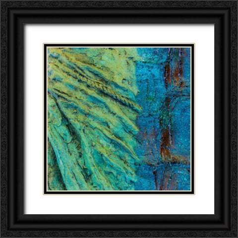 Metal Infusion II Black Ornate Wood Framed Art Print with Double Matting by Mahan, Kathy