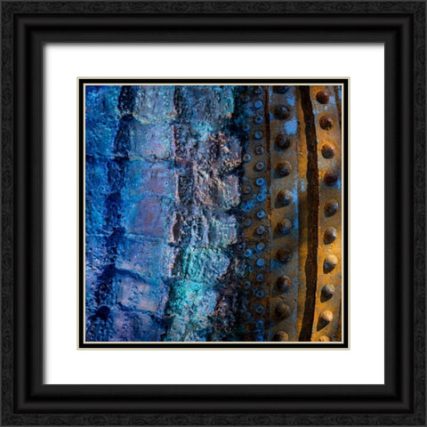 Metal Infusion III Black Ornate Wood Framed Art Print with Double Matting by Mahan, Kathy