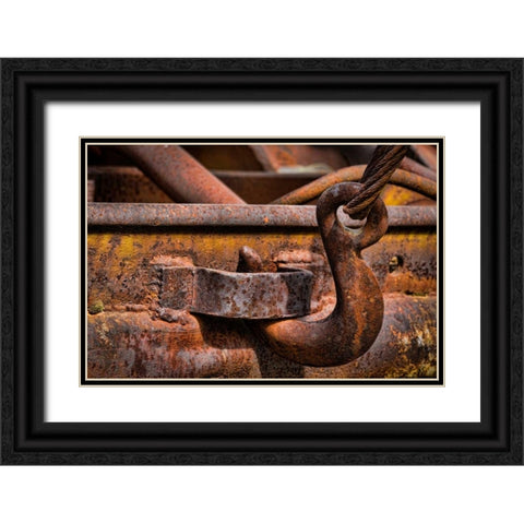Old Tow Truck I Black Ornate Wood Framed Art Print with Double Matting by Mahan, Kathy