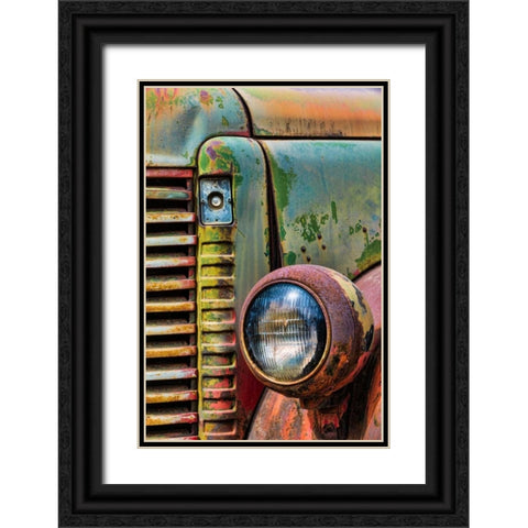 Truck Detail I Black Ornate Wood Framed Art Print with Double Matting by Mahan, Kathy