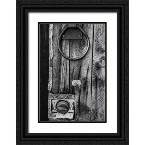 Ridgeway Door I Black Ornate Wood Framed Art Print with Double Matting by Mahan, Kathy