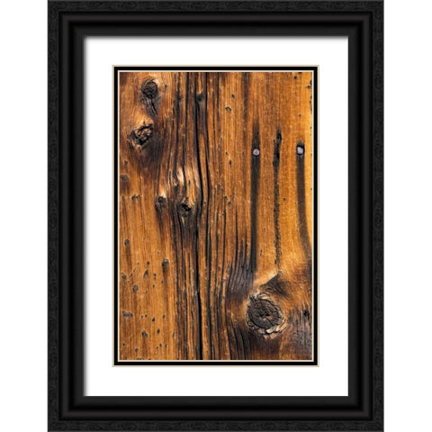 Wood Detail I Black Ornate Wood Framed Art Print with Double Matting by Mahan, Kathy
