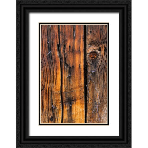 Wood Detail II Black Ornate Wood Framed Art Print with Double Matting by Mahan, Kathy