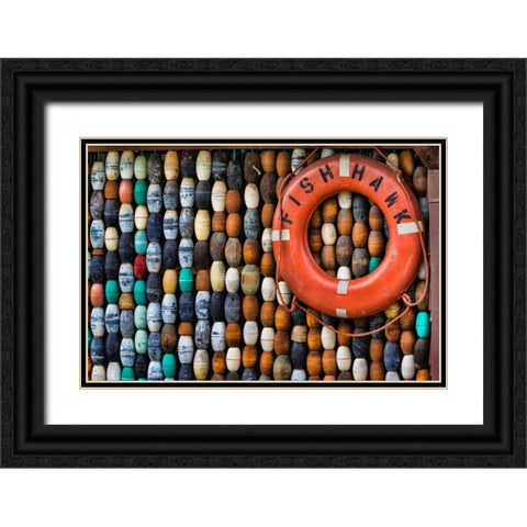 Fishing in Alaska II Black Ornate Wood Framed Art Print with Double Matting by Mahan, Kathy
