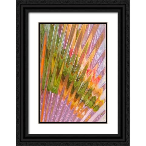 Glass Patterns I Black Ornate Wood Framed Art Print with Double Matting by Mahan, Kathy