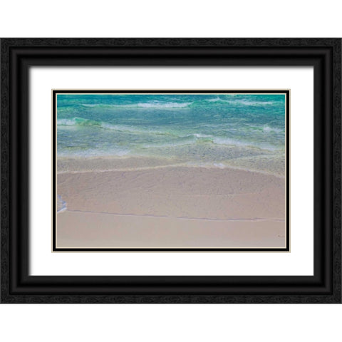 Tropical Beach II Black Ornate Wood Framed Art Print with Double Matting by Mahan, Kathy