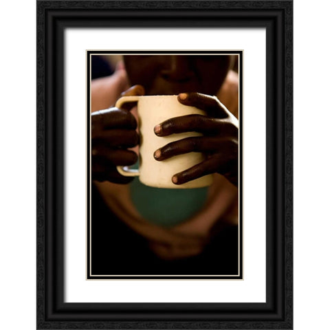 Serene Mornings Black Ornate Wood Framed Art Print with Double Matting by Millet, Karyn